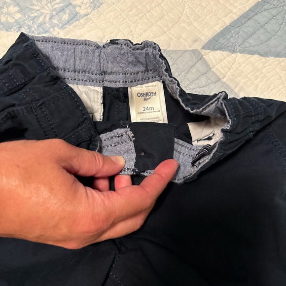 Boys 24 Month Navy Chino Shorts - Picture 2 of 2